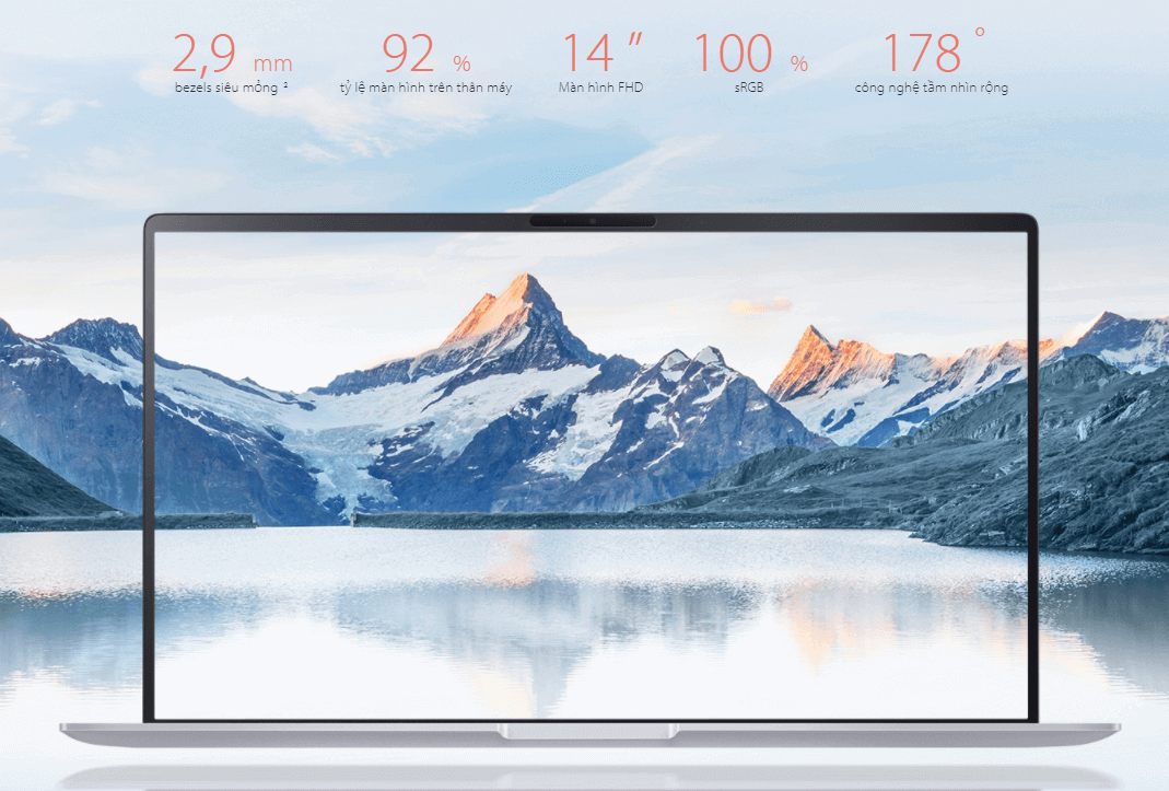 Màn hình của ZenBook 14 Q407IQ tràn viền lên đến 92% 