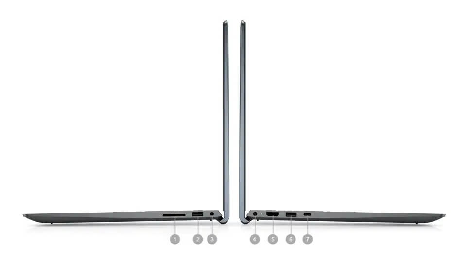 Dell Inspiron 5515 trang bị đầy đủ các cổng kết nối