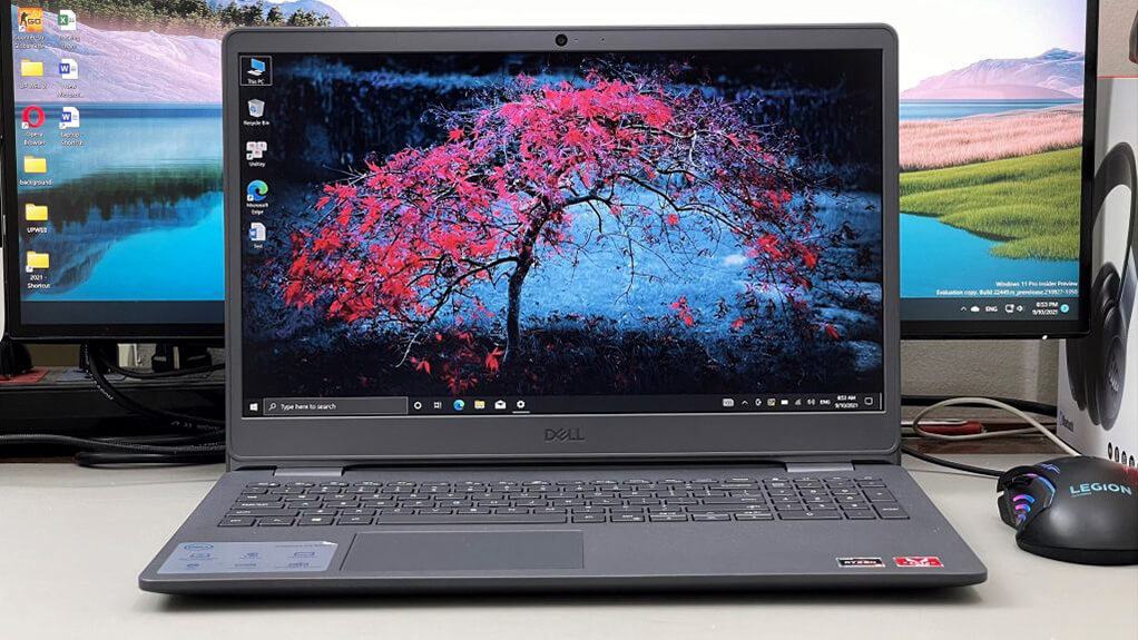 Dell Inspiron 3505 có màn hình sắc nét, hỗ trợ cảm ứng đa điểm