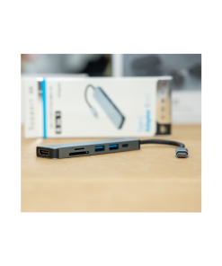 Adapter Type-C 6-in-1, Support 4K Display