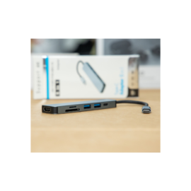 Adapter Type-C 6-in-1, Support 4K Display