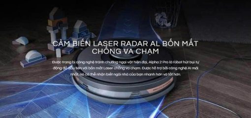 Robot hút bụi, lau nhà XIAOMI Viomi Alpha 2 Pro, tự đổ rác, bản quốc tế - Ảnh 12