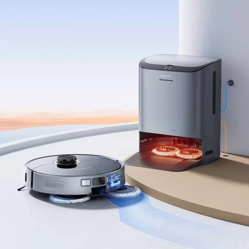 Hệ thống lau xoay 360 độ và tính năng nâng giẻ tự động của Uwant U260 mang lại sàn nhà sạch bong từ toanlb@live.com