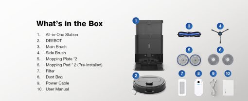 Robot hút bụi Ecovacs Deebot N30 Pro Omni - Ảnh 31