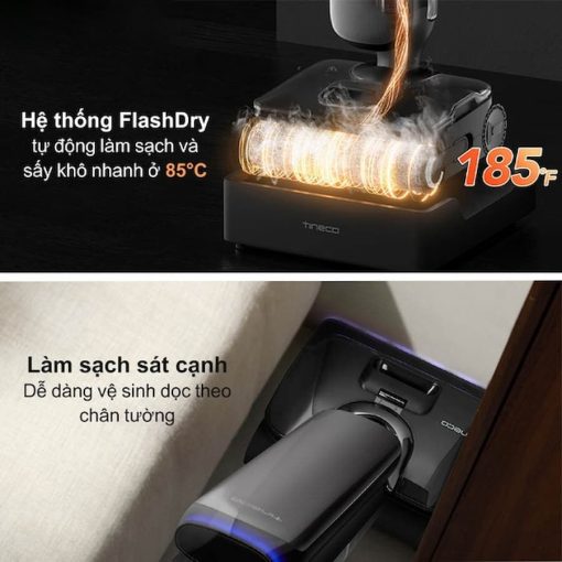 Hình ảnh minh họa pin 4000mAh của Máy Hút Bụi Lau Sàn Tineco S9 Gen 2, nhấn mạnh thời lượng sử dụng dài và tiện lợi.