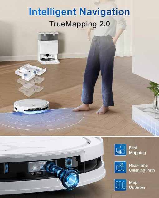 Robot hút bụi Ecovacs Deebot T50 PRO OMNI - Ảnh 7