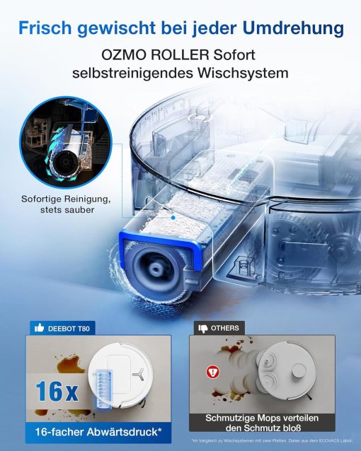 Robot hút bụi lau nhà Ecovacs Deebot T80 Omni - Ảnh 7