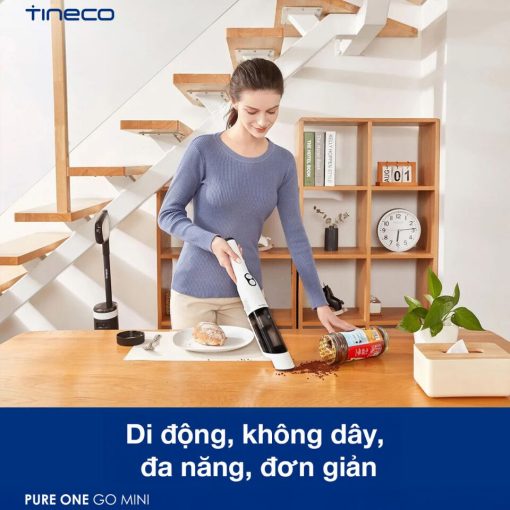 Hình ảnh bộ lọc HEPA và bình chứa bụi trong suốt 200ml của Máy Hút Bụi Tineco GO Mini.