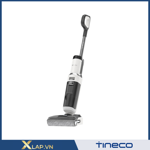 Máy Hút Bụi Lau Sàn Tineco Floor One S6 Stretch Pro đang hoạt động trên sàn nhà, thể hiện khả năng hút lau hiệu quả.